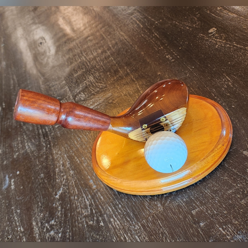 Pen Holder Plaque Made With Real lefty vintage golf club